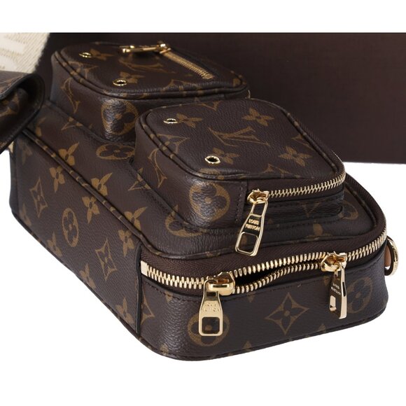 Louis Vuitton Utility Crossbody Monogram Shoulder Bag M80446 w Pouch - Picture 6 of 8